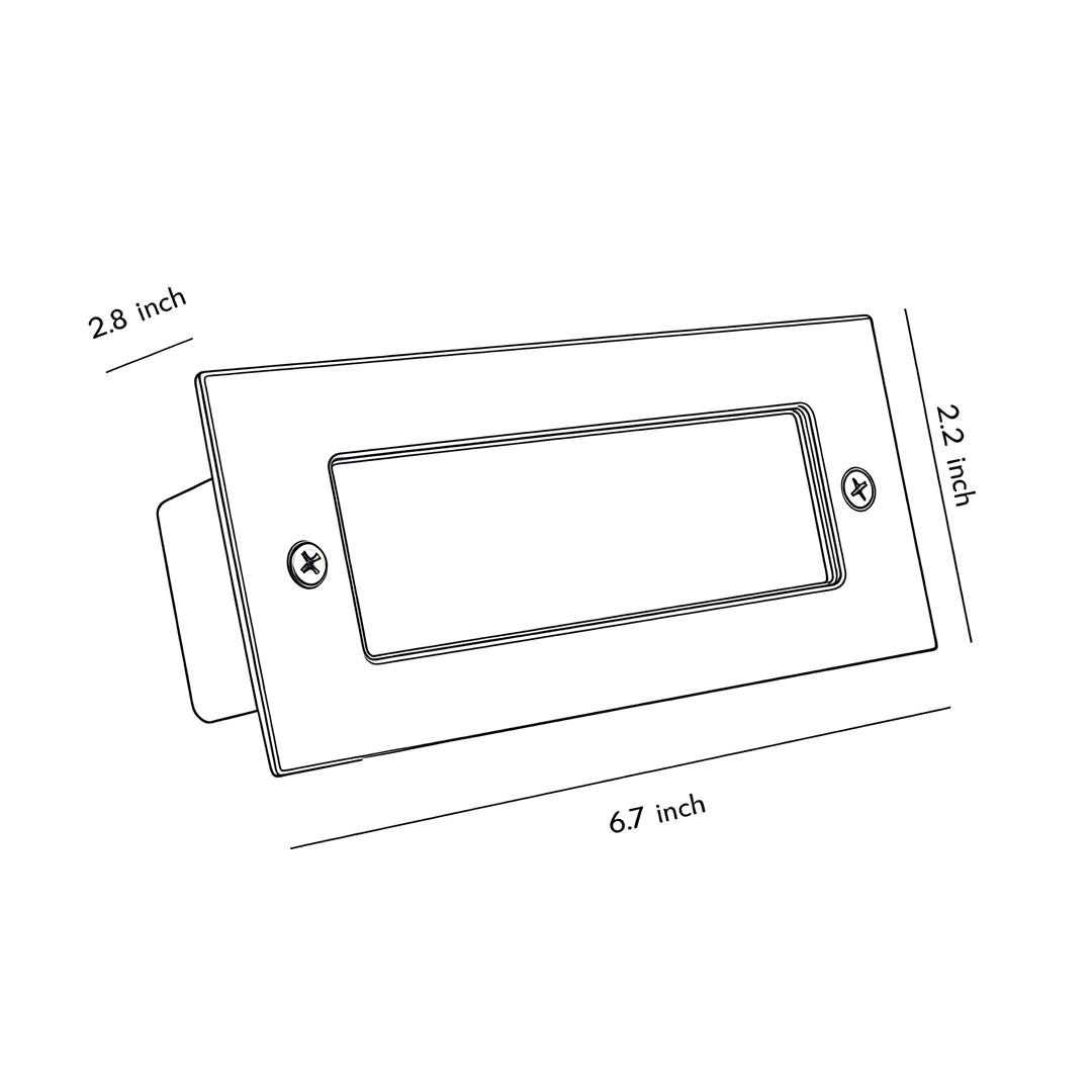 Outdoor brick light specifications and dimensions chart product dimensions chart