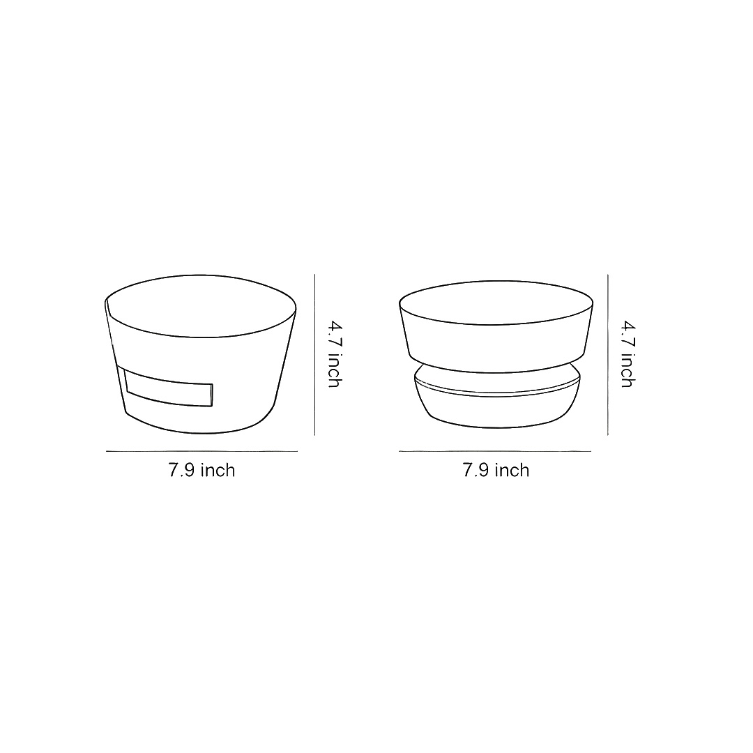 Product size chart of two specifications of black pathway lights