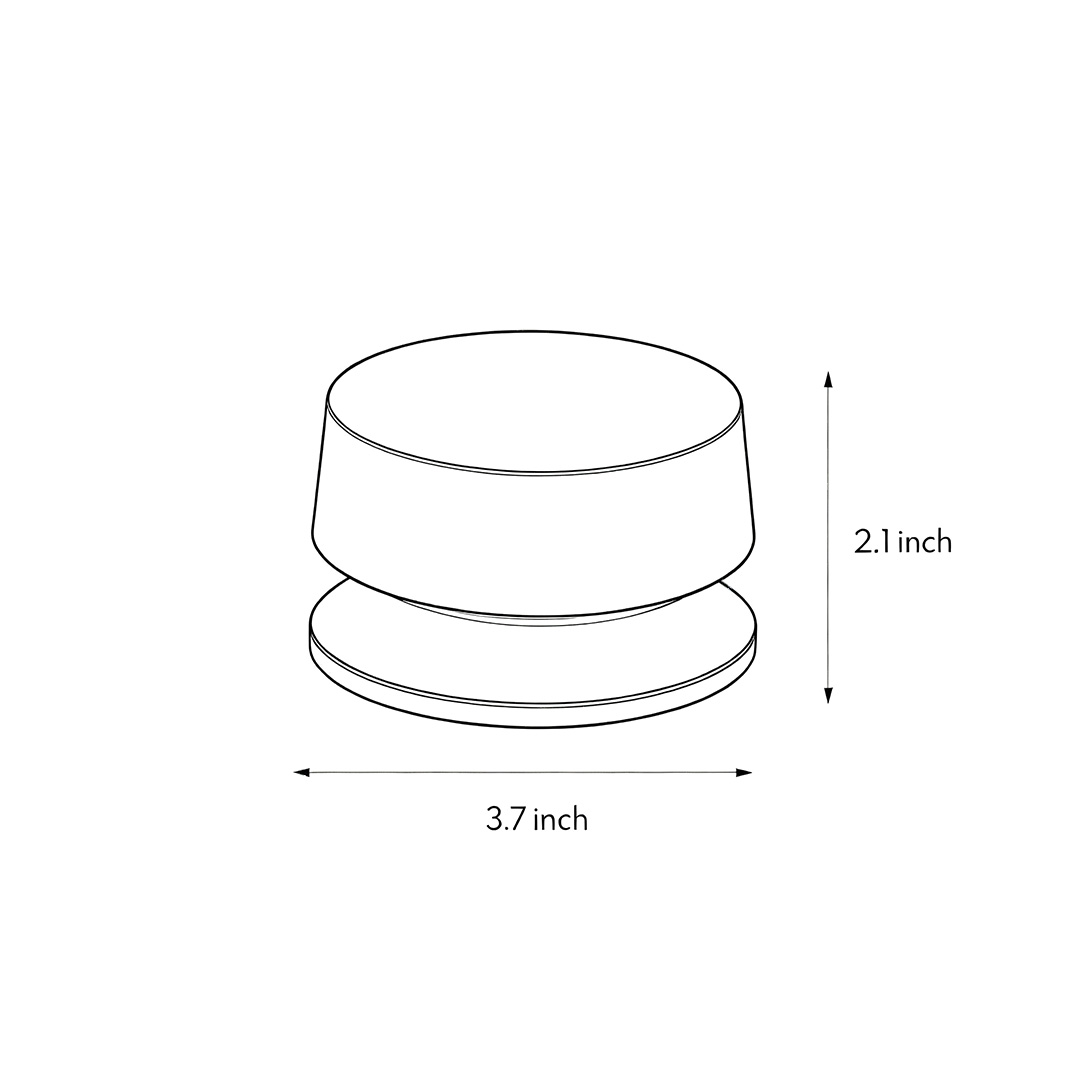 Product size chart of led outdoor landscape lights 3.7inch*2.1inch