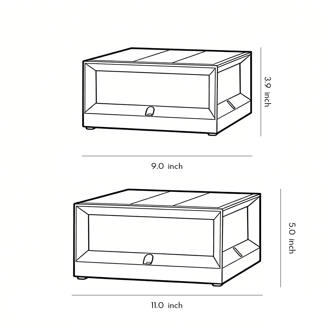 Product size diagrams for solar garden pillar lights