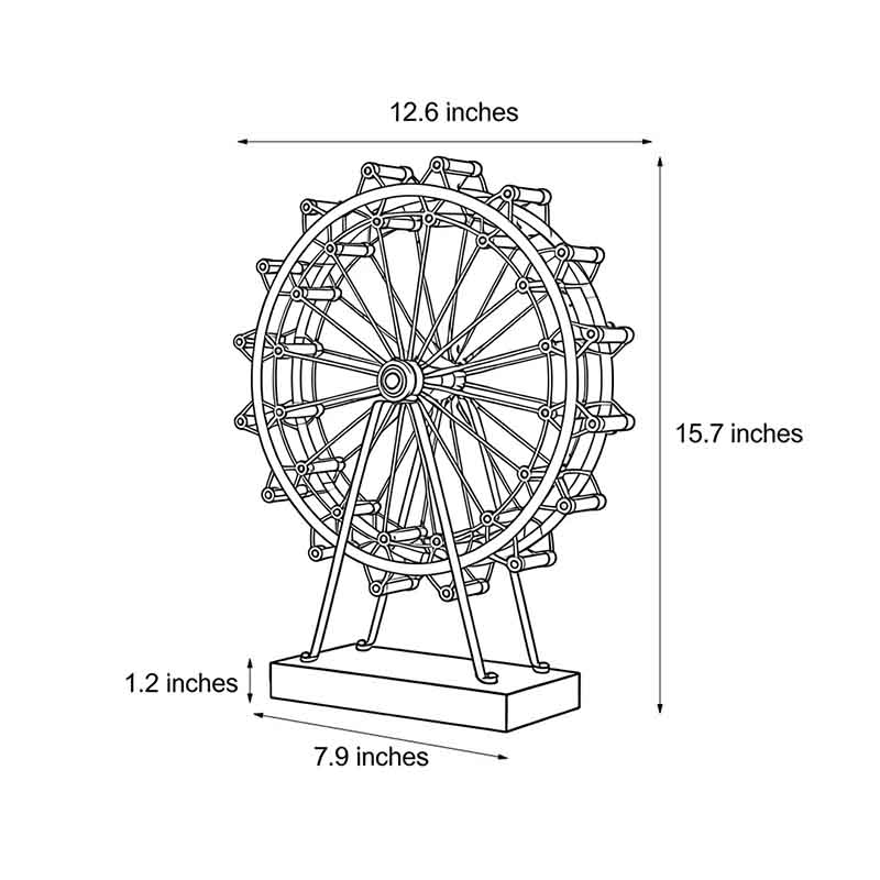 Product structure diagram of Ferris wheel lights 15.7inch*12.6inch.