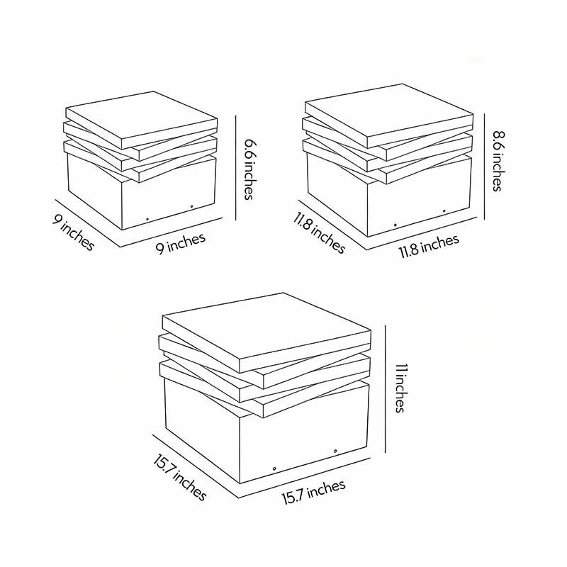 Dimensional diagrams for three product specifications of the solar gate post pillar light.